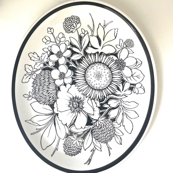 Vintage MCM Serving Platter by Alfred Meakin Samoa Pattern Made in England - Picture 9 of 9